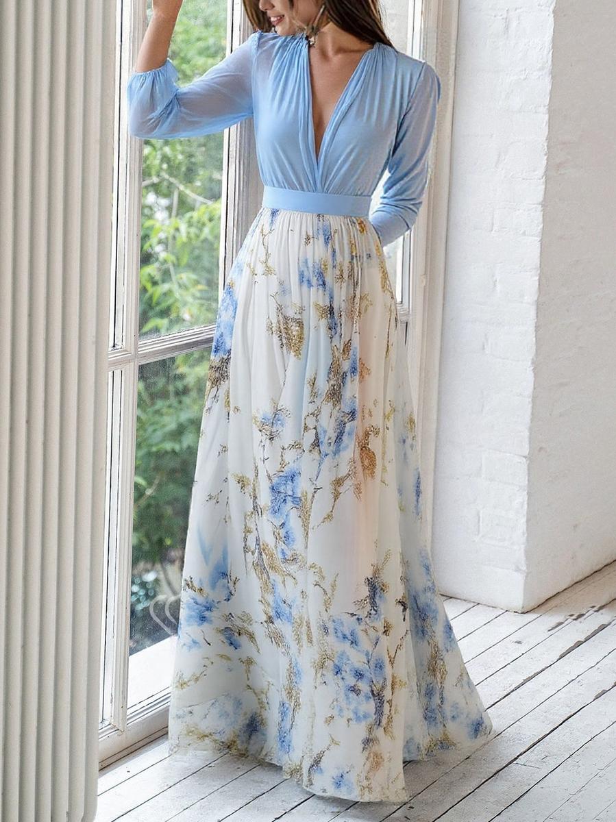 Zara | Elegant Floral Maxi Dress