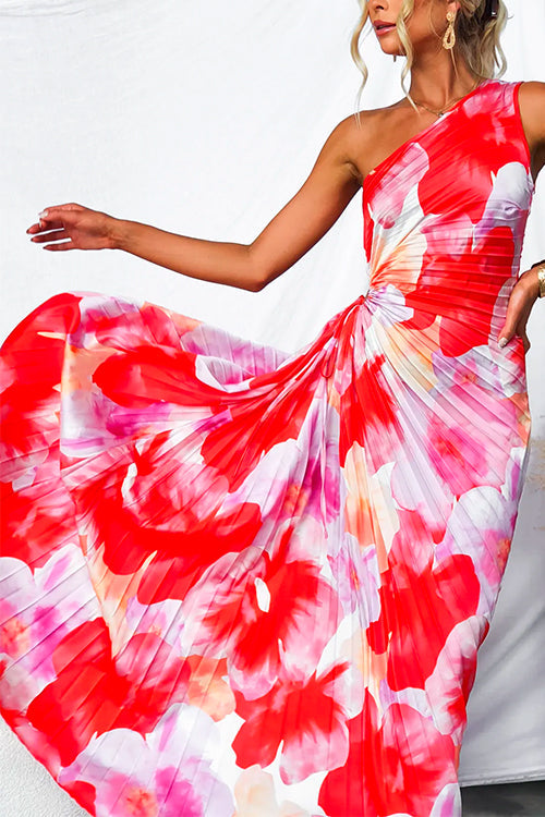 Kacie - Pleated Summer Maxi Dress