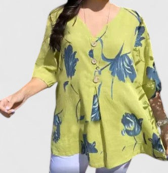 Isabel | Elegant Floral Print Blouse