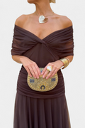 Alondra™ Long Floral Dress with V-Neck