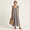 Josette | Linen Maxi Dress