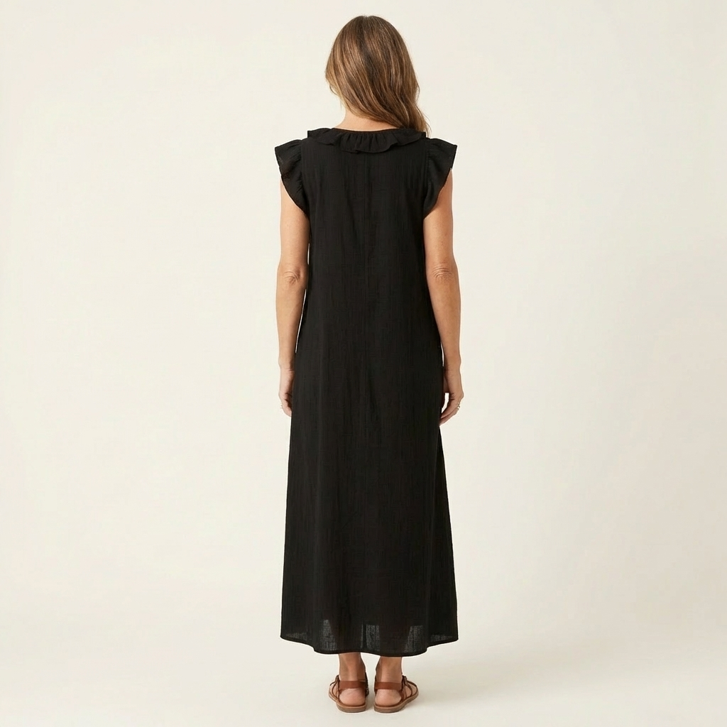 Josette | Linen Maxi Dress