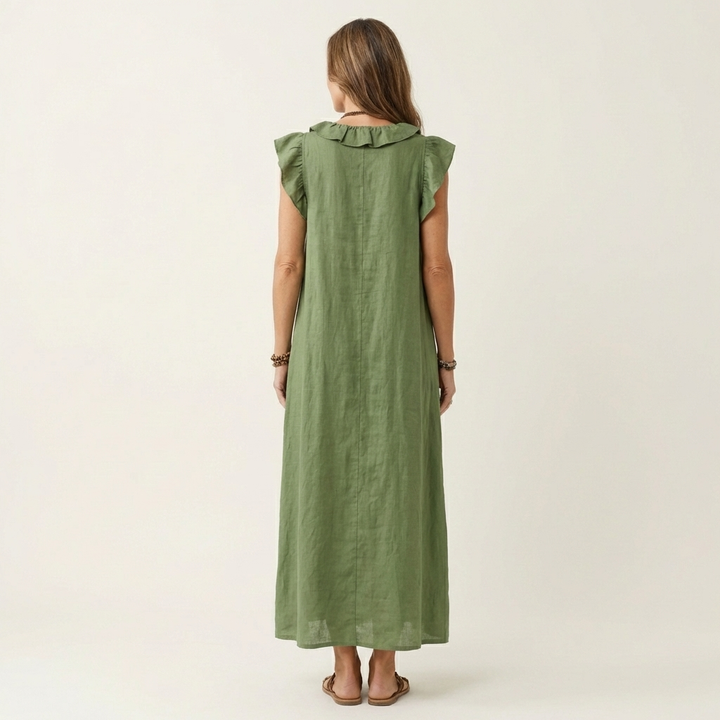 Josette | Linen Maxi Dress