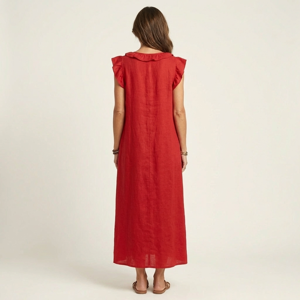 Josette | Linen Maxi Dress