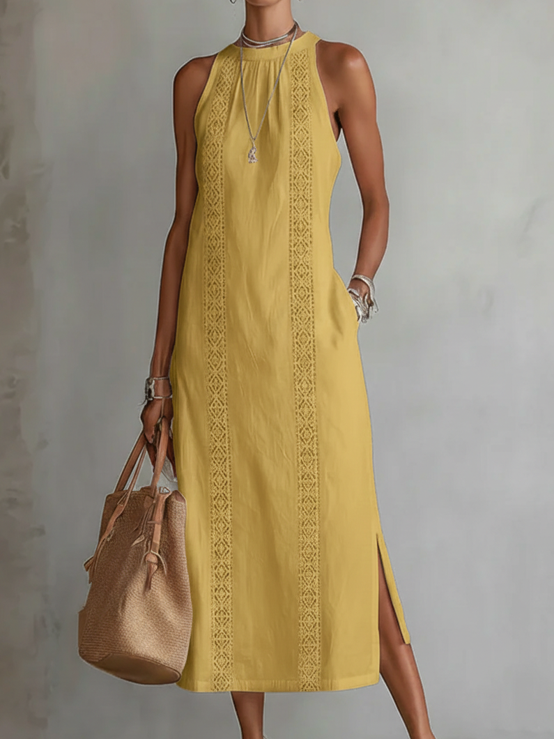Jimena | Linen Midi Dress