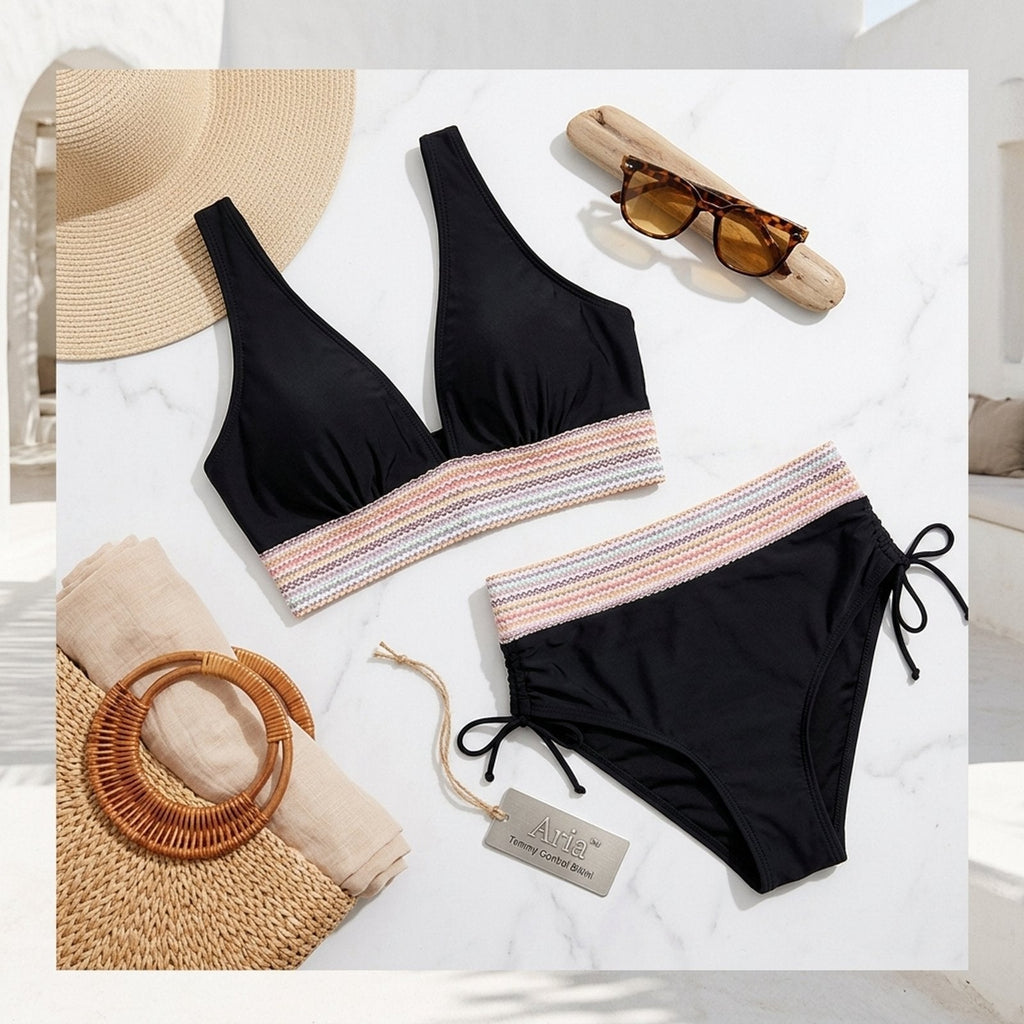 Aria™ | Tummy Control Ruched Waistband Bikini